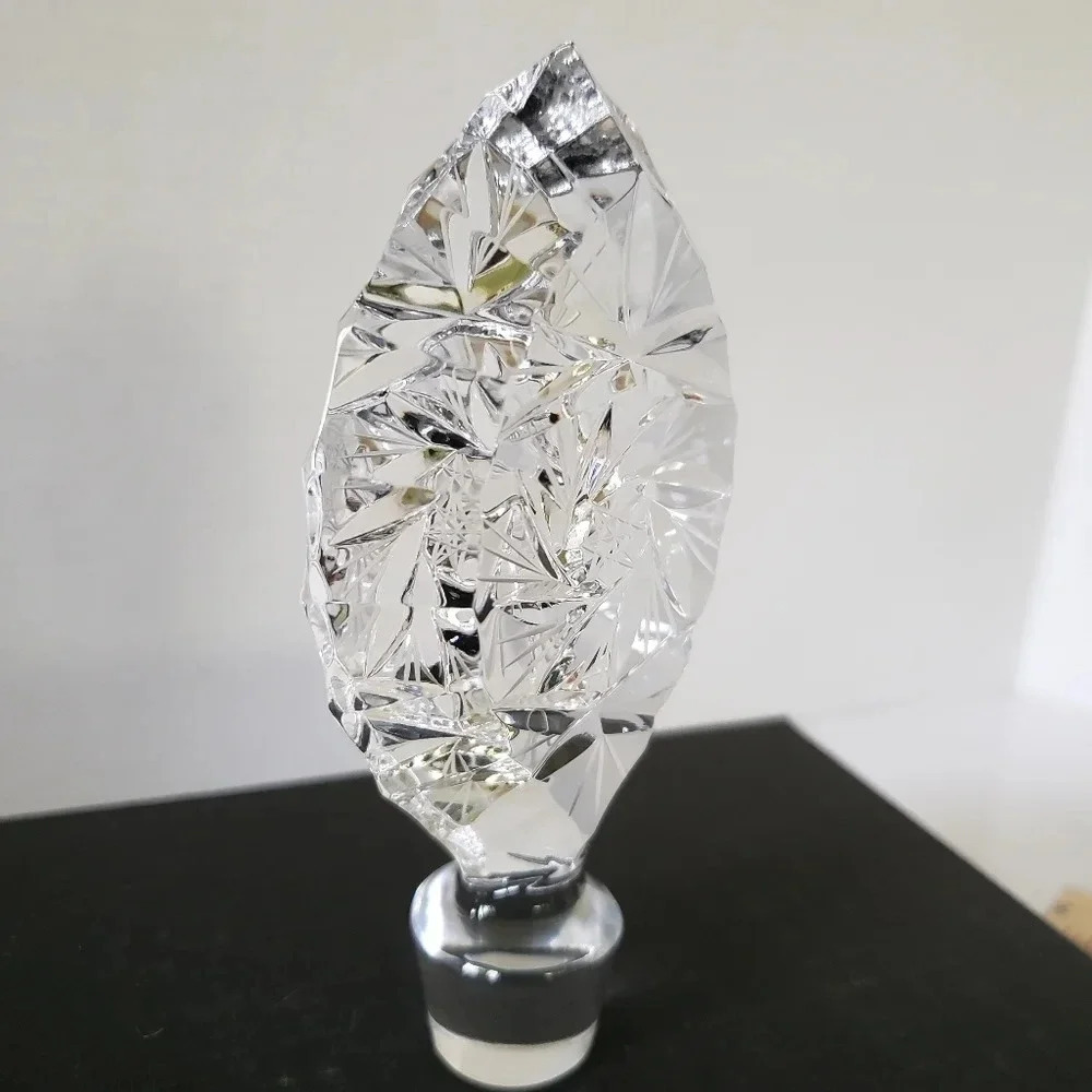 Bohemia Crystal Hand Cut Decantor Stopper.
